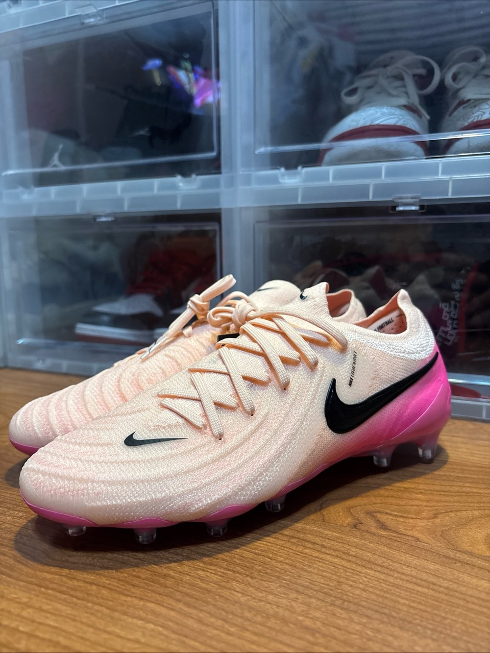 Nike Phantom GX II Elite AG Crimson Pink HF4357-800 Soccer Cleats Men’s Sz 6.5 N